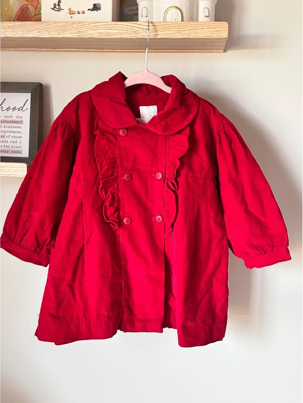 PA Classics Red Trenchcoat Sz 2T